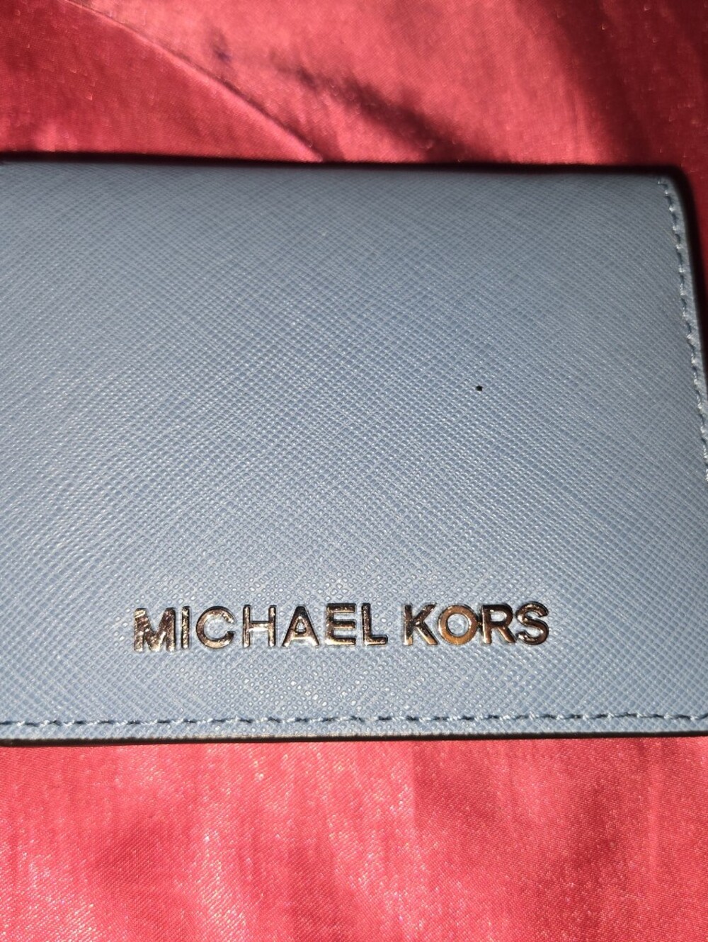 Michael Kors Blue Leather Card Holder